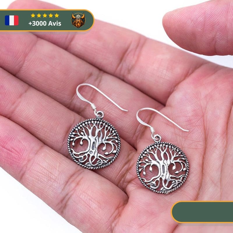 Boucles D'Oreilles Yggdrasil | Argent – Image 2