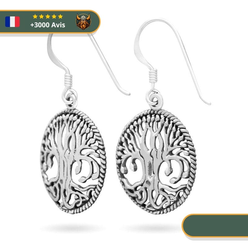 Boucles D'Oreilles Yggdrasil | Argent – Image 3