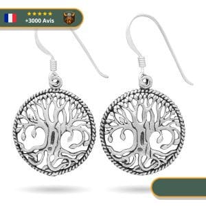 Boucles D'Oreilles Yggdrasil | Argent
