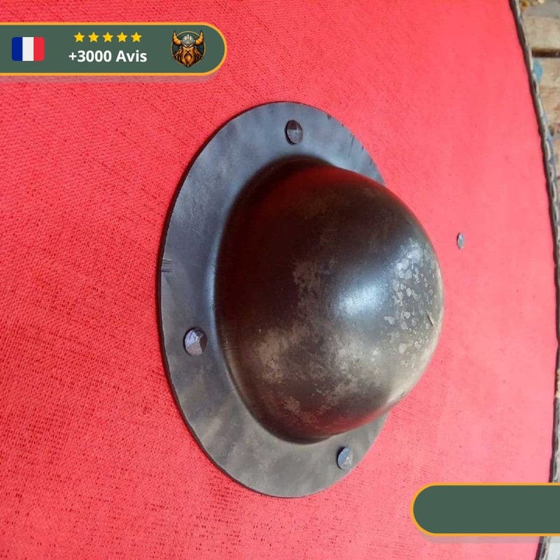 Bouclier Viking Rouge – Image 2