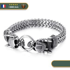Bracelet viking <br>Crâne d'Odin</br> Viking Shop