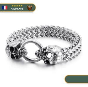 Bracelet viking Crâne de guerrier Viking Shop