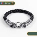 Bracelet Viking Serpent Jörmungandr | Argent