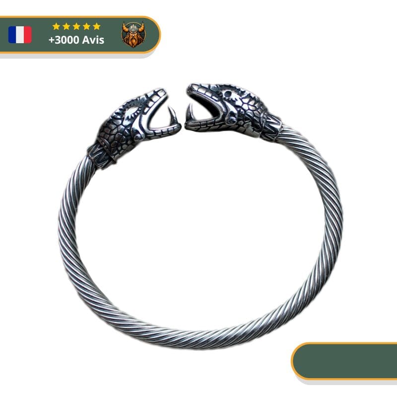 Bracelet Viking Serpent