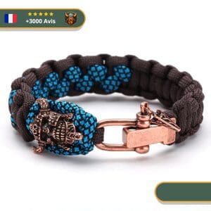 Bracelet Viking <br>crâne de guerrier</br> Viking Shop
