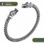 Bracelet Viking Dragon d'Argent