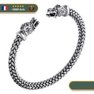 Bracelet Viking Dragon d'Argent