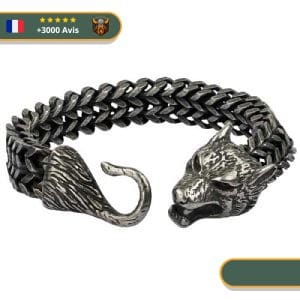 Bracelet Viking Loup Ouroboros