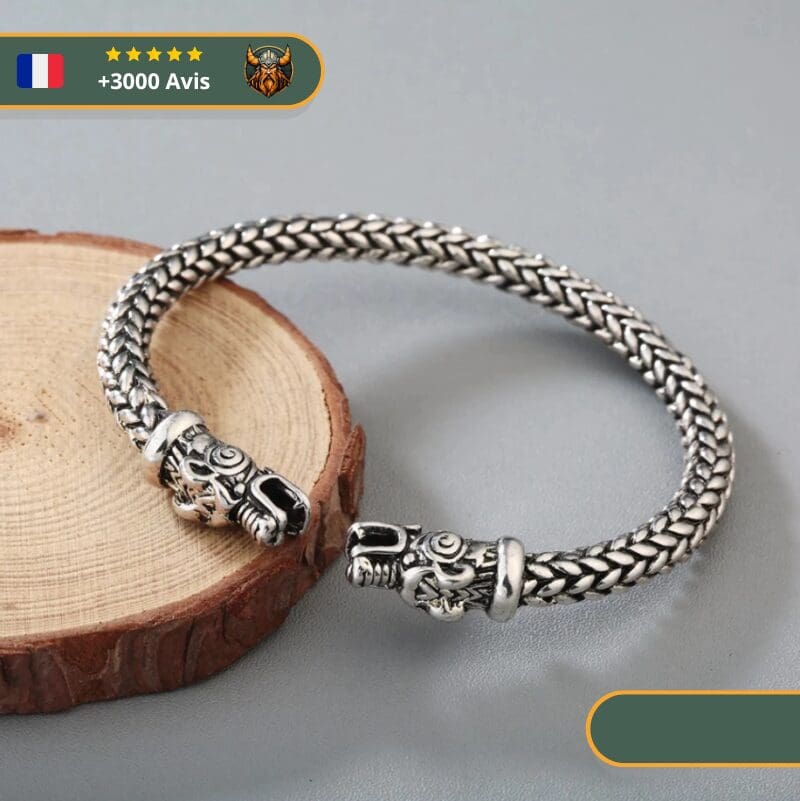 Bracelet Viking Dragon d'Argent – Image 3