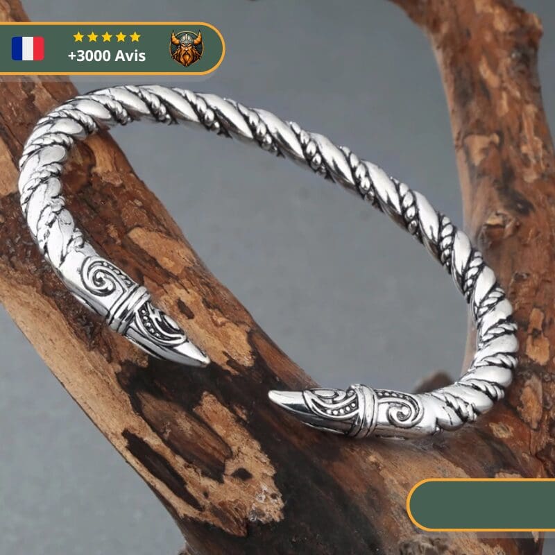 Bracelet Viking Rollo en Argent – Image 3