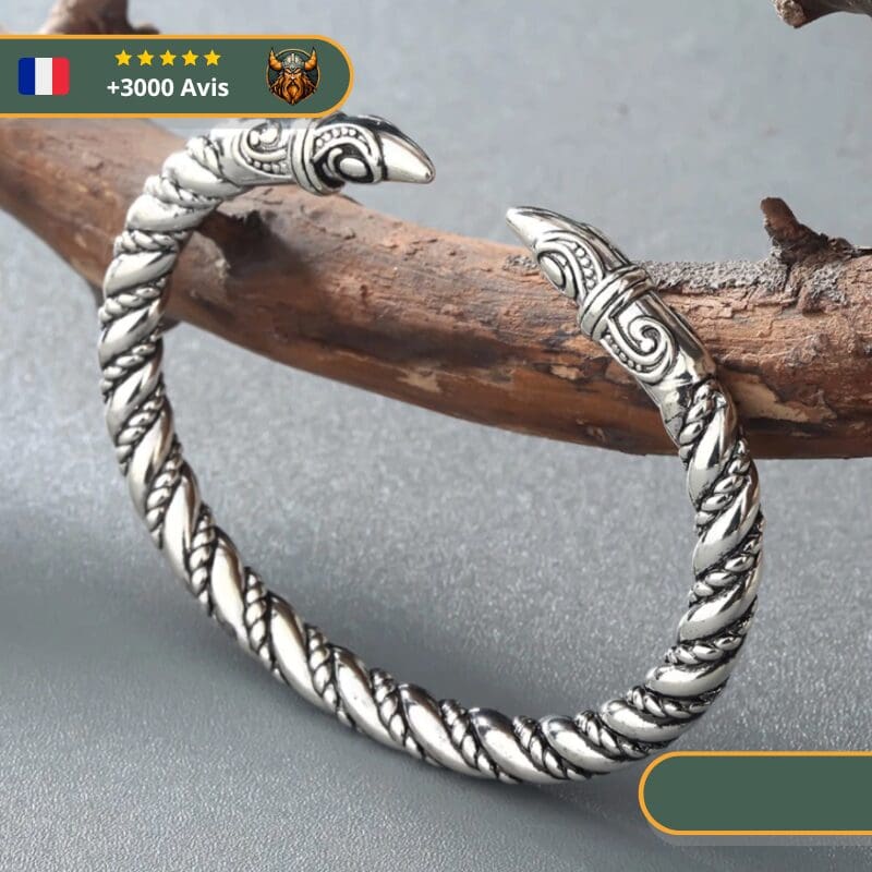 Bracelet Viking Rollo en Argent – Image 2