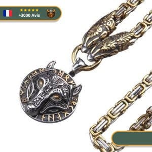 Chaîne Viking Fenrir (Or)
