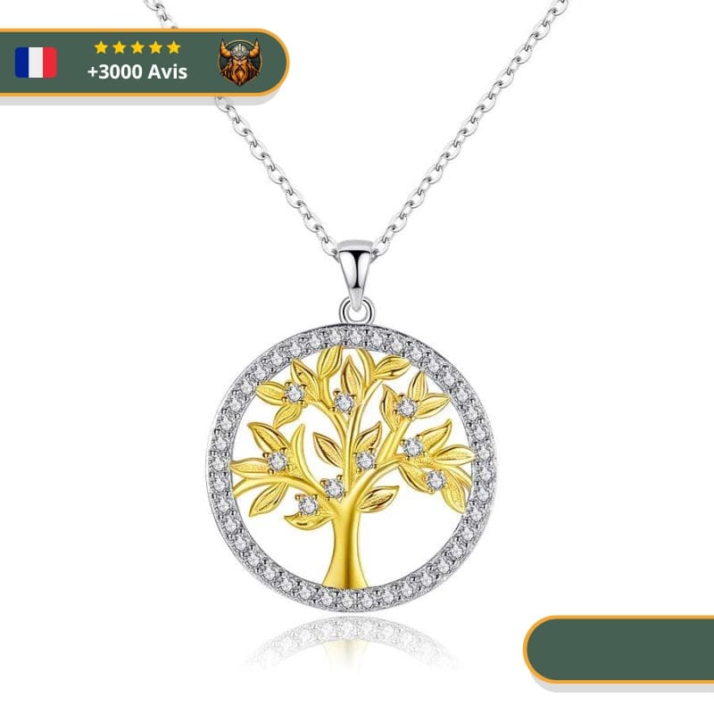 Collier Viking Arbre De Vie