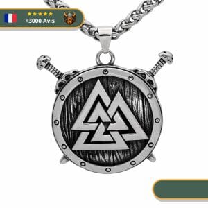 Collier Viking Bouclier Valknut