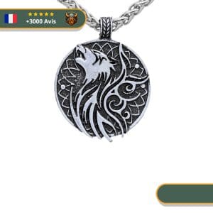 Collier Viking Loup Fenrir
