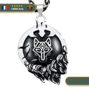 Collier Viking Loup Fenrir