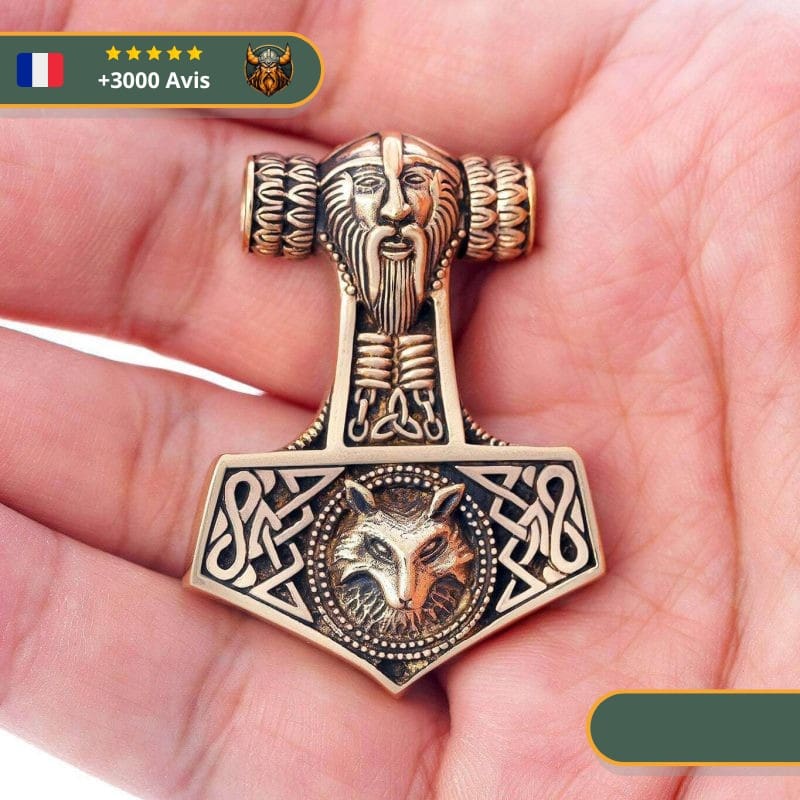 Pendentif Marteau De Thor Mjöllnir | Bronze – Image 3