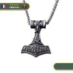Collier Viking Mjolnir & runes