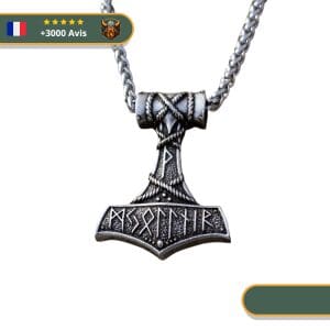 Collier Viking Mjolnir & runes