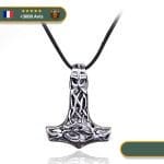 Collier Viking du Marteau de Thor La Sagesse