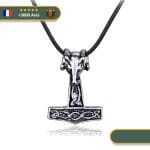 Collier Viking du Marteau de Thor Le Bouc Tanngrisnir