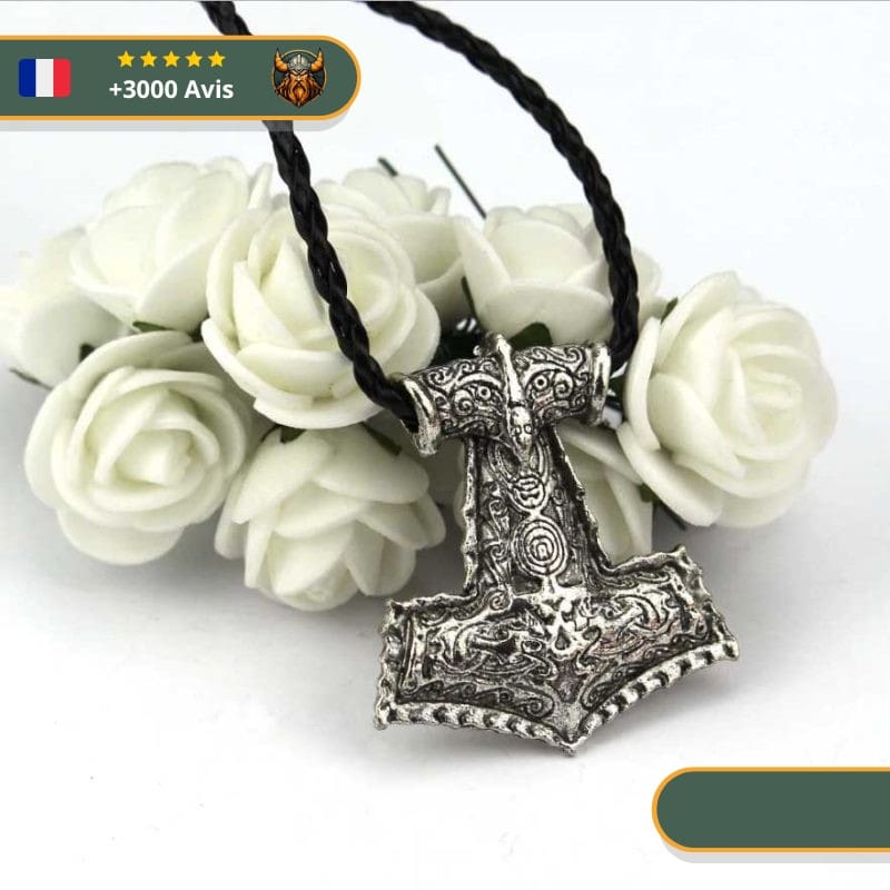 Collier Viking du marteau Mjöllnir de Thor – Image 2