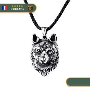 Collier Viking Tête de Loup