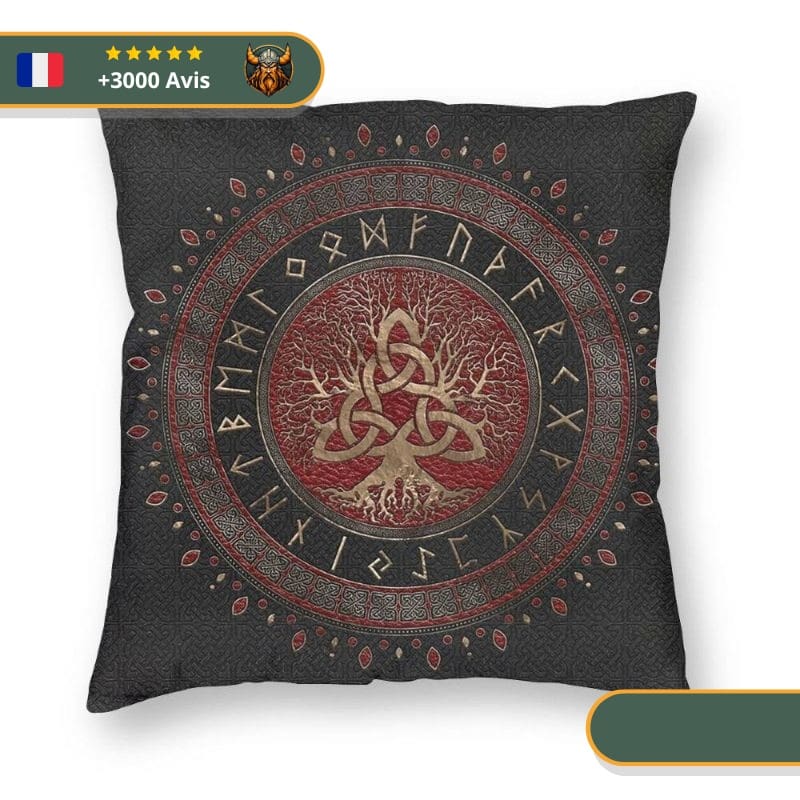 coussin viking arbre celtique