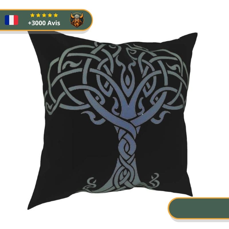 coussin viking arbre de vie