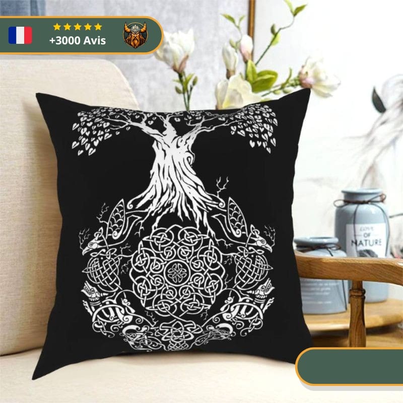 Coussin Viking Arbre Monde – Image 4
