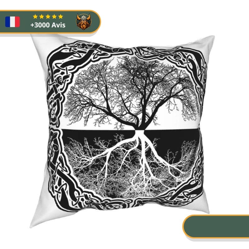 Coussin viking arbre originel