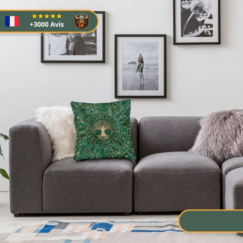 Coussin Viking Arbre Yggdrasil – Image 3