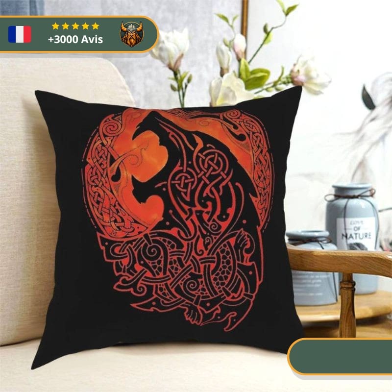 Coussin Viking Loup Fenrir – Image 4