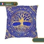 coussin viking yggdrasil céleste