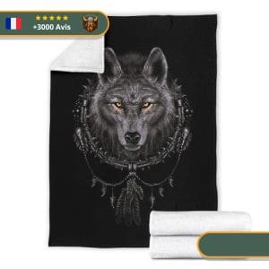 Couverture Viking Loup Tribal