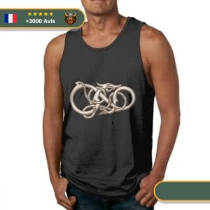 Débardeur Musculation <br>Serpent de Midgard</br> Viking Shop