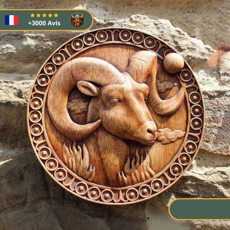 Art Mural Viking Bouc Tanngrisnir – Image 3