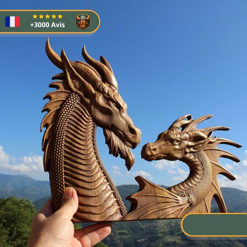 Art Mural Viking Amour de Dragons – Image 3