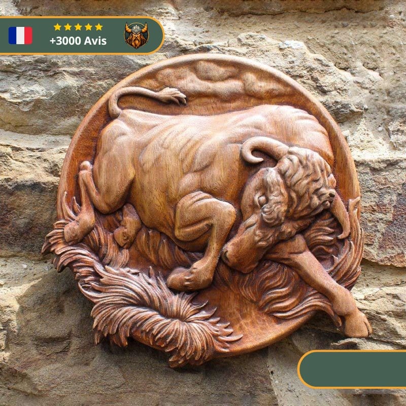 Art Mural Viking Taureau – Image 2