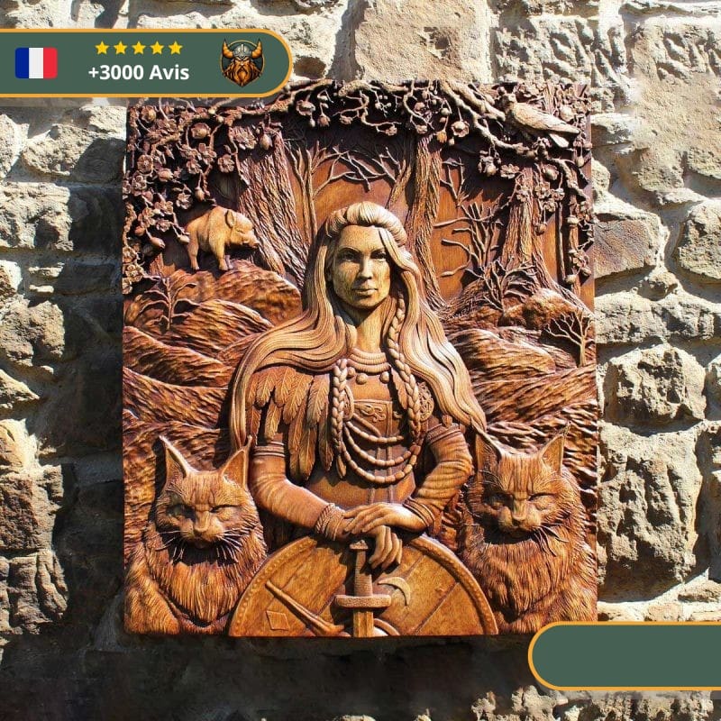 Art Mural Viking Déesse Freyja – Image 3