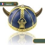 Déguisement Casque Viking Bleu
