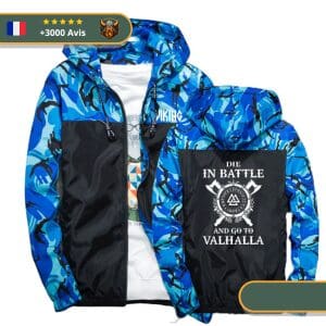 Veste Coupe-Vent Viking <br>Mourir dans la bataille</br> Viking Shop