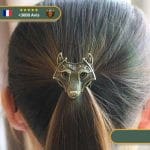 Élastique de Cheveux Loup Fenrir en or