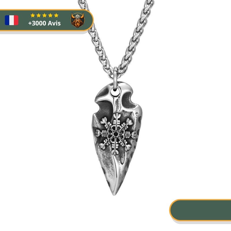 Collier Viking Flèche Et Rune – Image 2