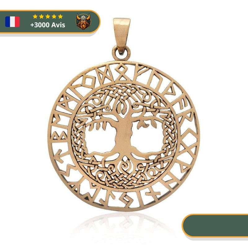 Pendentif Arbre De Vie Viking | Bronze