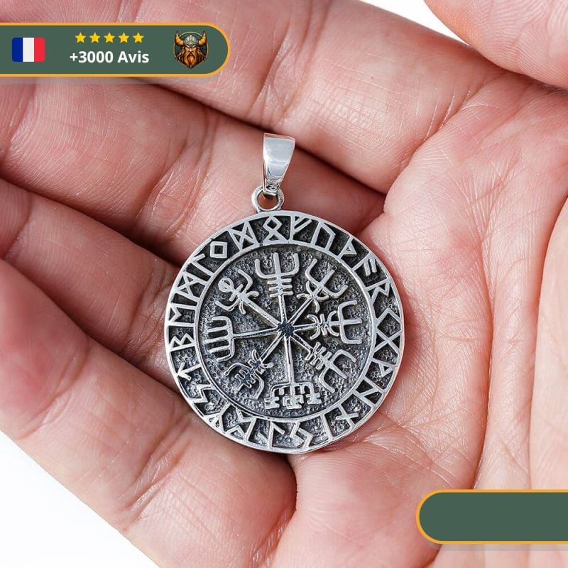 Pendentif Vegvisir | Argent – Image 3