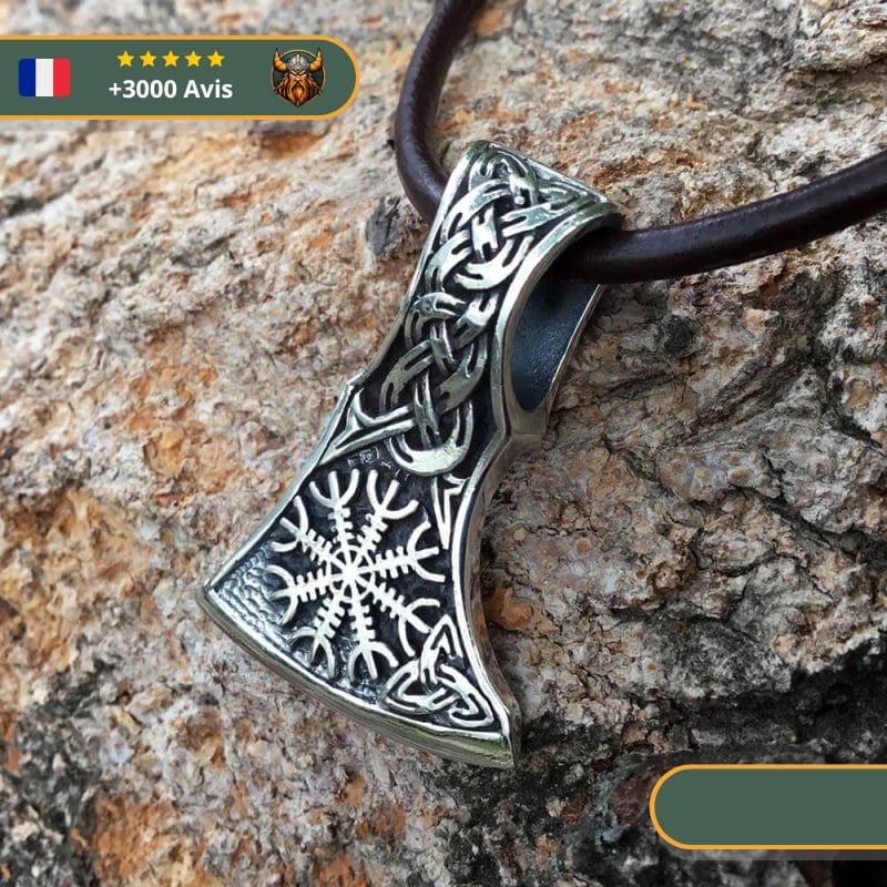 Pendentif Hache Viking Aegishjalmur | Argent – Image 2