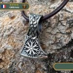 Pendentif Hache Viking Aegishjalmur | Argent