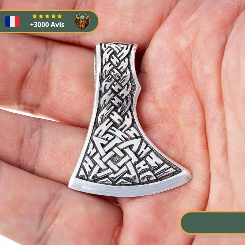 Pendentif Homme Hache Viking | Argent – Image 3