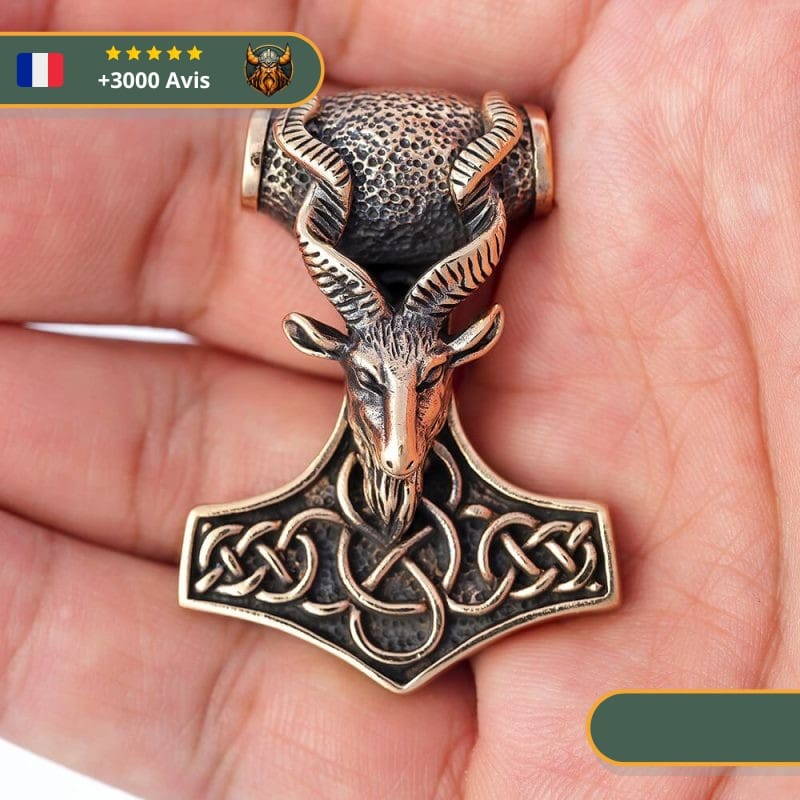 Pendentif Tête De Chèvre | Bronze – Image 3